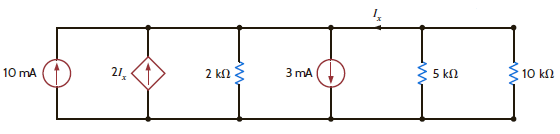 Find I x in Fig. E2.31. Figure E2.31