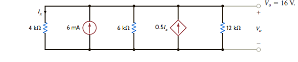 Find V o in Fig. E2.32. Figure E2.32