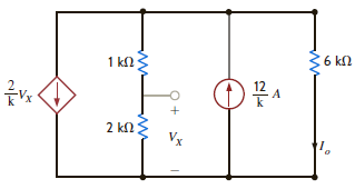Find I 0 in the circuit in Fig. P2.52. Figure P2.52
