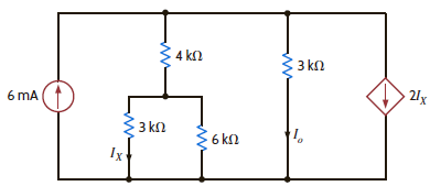 Find I 0 in the network in Fig. P2.55. Figure P2.55