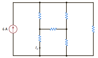Find I 0 in the network in Fig. P2.84 if all resistors are 6 . Figure P2.84