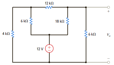 Determine the value of V 0 in the network in Fig. P2.112. Figure P2.112