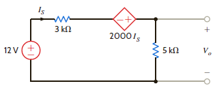 Find V 0 in the circuit in Fig. P2.116. Figure P2.116