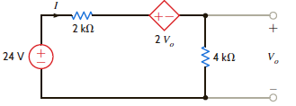 Find V 0 in the network in Fig. P2.117. Figure P2.117