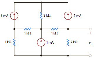 Find V o in the network in Fig. P3.9. Figure P3.9