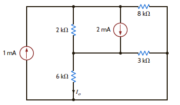Find I o in the circuit in Fig. P3.10 using nodal analysis.     Figure P3.10