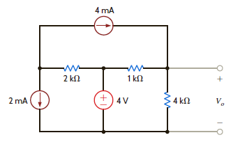 Find V o in the network in Fig. E3.16. Figure E3.16