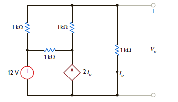 Find V o in the network in Fig. P3.49 using nodal analysis. Figure P3.49