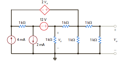 Use nodal analysis to find V 1 , V 2 , V 3 , and V 4 in the network in Fig. P3.59. Figure P3.58