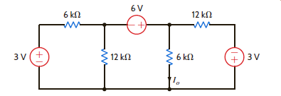 Find I o in the circuit in Fig. P3.72. Figure P3.72
