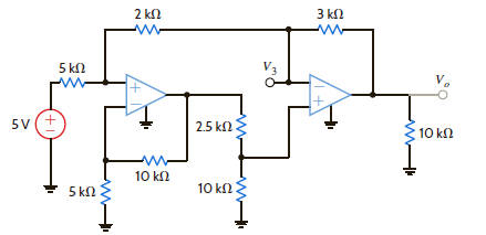 Find V 0 and V 3 in Fig. E4.6.     Figure E4.6