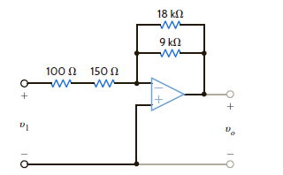 Assuming an ideal op-amp, find the voltage gain of the network in Fig. P4.12. Figure P4.12