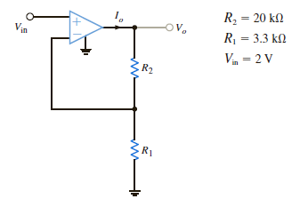 Determine the gain of the amplifier in Fig. P4.14. What is the value of I o Figure P4.14