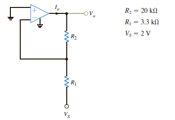 For the amplifier in Fig. P4.15, find the gain and I o. Figure P4.15