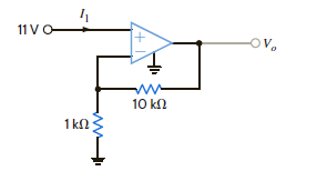 Using the ideal op-amp assumptions, determine the values of V o and I 1 in Fig. P4.16.     Figure P4.16