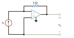 The network in Fig. P4.23 is a current-to-voltage converter or transconductance amplifier. Find o / i S for this network. Figure P4.23