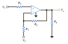 Show that the output of the circuit in Fig. P4.28 is Figure P4.28