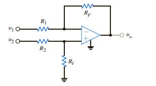 In the network in Fig. P4.32, derive the expression for o in terms of the inputs 1 and 2. Figure P4.32