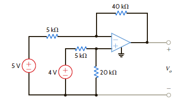 Find V o in the circuit in Fig. P4.34. Figure P4.34