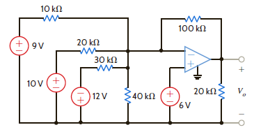 Find V o in the circuit in Fig. P4.35. Figure P4.35