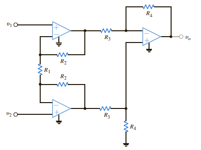 Find the output voltage, o , in the circuit in Fig. P4.43. Figure P4.43