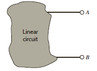 If an 8-k load is connected to the terminals of the network in Fig. P5.50, V AB = 16 . If a 2-k load is connected to the terminals, V AB = 8 V. Find V AB if a 20-k load is connected to the terminals. Figure P5.50