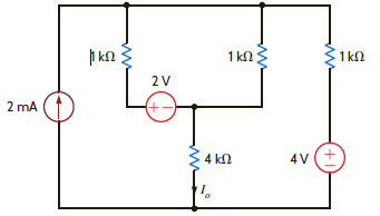 Use Norton's theorem to find I o in the circuit in Fig. P5.58.     Figure P5.58