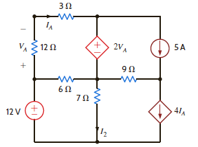 Use Thévenin's theorem to find I 2 in the circuit in Fig. P5.78. Figure P5.78