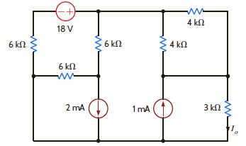 Use source transformation to find I o in the circuit in Fig. P5.105. Figure P5.105