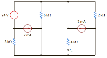 Using source transformation, find I o in the circuit in Fig. P5.106. Figure P5.106
