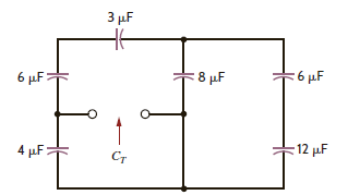 Find C T in the network shown in Fig. P6.48. Figure P6.48