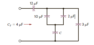 Find the value of C in Fig. P6.58. Figure P6.58