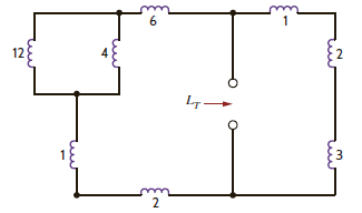 Find the total inductance, L T , in the network in Fig. P6.68. All inductors are in millihenrys. Figure P6.68
