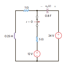 Find v C ( t ) for t 0 in Fig. E7.16. Figure E7.16