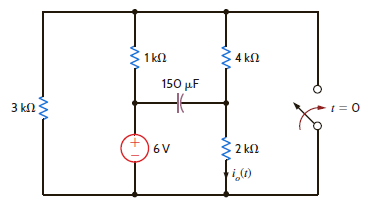 Find i o ( t ) for t 0 in the network in Fig. P7.53. Figure P7.53