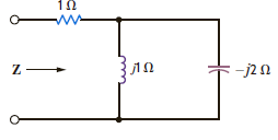 Find the frequency-domain impedance, Z , in the network in Fig. P8.10. Figure P8.10