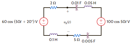 Find v A ( t ) in Fig. E8.14. Figure E8.14.
