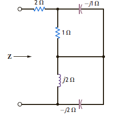 Find the frequency-domain impedance, Z , shown in Fig. P8.17. Figure P8.17