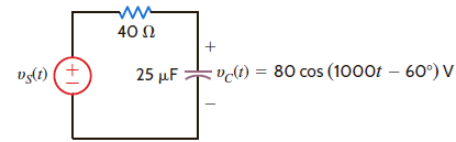 Find v S ( t ) in the circuit in Fig. P8.28. Figure P8.28