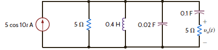 Find v o ( t ) in the network in Fig. P8.34.     Figure P8.34