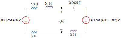 Find v x ( t ) in the circuit in Fig. P8.44. Figure P8.44