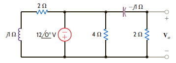 Find V o in the network in Fig. P8.50. Figure P8.50
