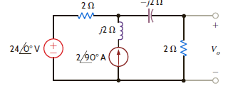 Find V o in the circuit in Fig. P8.60. Figure P8.60