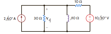 Find V o in the network in Fig. P8.61. Figure P8.61