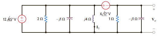 Find I 1 and V o in the network in Fig. P8.66. Figure P8.66