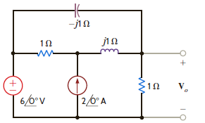 Use nodal analysis to find V o in the network in Fig. P8.69.     Figure P8.69