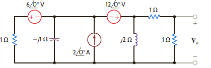 Use nodal analysis to find V o in the circuit in Fig. P8.73.     Figure P8.73
