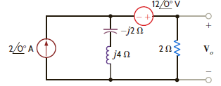 Solve problem 8.67 using loop analysis. Problem 8.67 Use nodal analysis to find V o in the network in Fig. P8.67. Figure P8.67