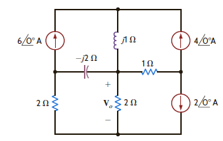 Use mesh analysis to find V o in the circuit in Fig. P8.101. Figure P8.101