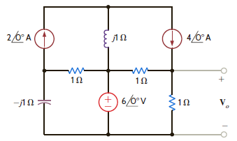 Use superposition to find V o in the circuit in Fig. P8.114. Figure P8.114